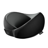 Skechers memory foam neck pillow outer cover delivers premium comfort on long flights.
