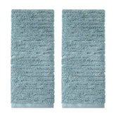 SKL Home CloudSoft hand towel teal pair on bath rack, plush luxury