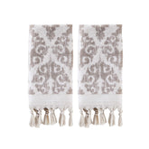 SKL Home Mirage Fringe towel in taupe with soft texture for daily use