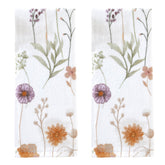 SKL Home Somerset hand towels with wildflower print for versatile bath or kitchen use.