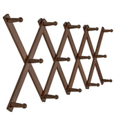 SKOLOO hat rack on wall with 14 hooks keeps coats and hats organized