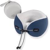 SKYTRAX COMF premium neck pillow with ice-silk cover for cool travel comfort on long flights