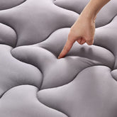 SLEEP ZONE twin cooling topper on bed shows balanced temperature and comfort.