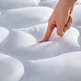SLEEP ZONE twin mattress pad cover with quilted-soft-surface for cozy comfort