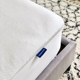 Sleepsteady king-size mattress protector with waterproof defense against spills.