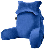SLIGUY reading pillow with back rest and velvet cover for cozy bed reading.