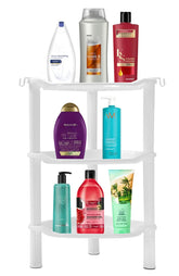 SLZBCY 3-Tier Corner Shower Caddy demonstrates easy assembly and space-saving corner storage.