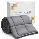 Smart Queen weighted blanket 15lb on a queen bed for deep relaxing pressure