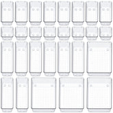 SMARTAKE drawer organizers with various sizes keep items neatly separated for quick access.