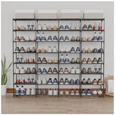 SMILHELTD 8-tier shoe rack front view showing spacious shelves for family footwear