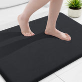 Smiry memory foam bath mat 36x24 offers plush comfort and quick-dry performance