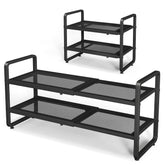 SNTD shoe rack extended to maximize closet storage for sneakers