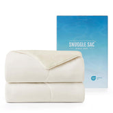 Snuggle Sac cooling comforter in queen size with viscose cooling fabric for cooler nights.