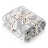 Snuggle Sac Leopard Throw Blanket – 50x60 in, Reversible Grey Leopard, Ultra-Soft & Cozy