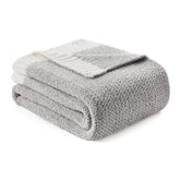 Snuggle Sac throw blanket close-up of ultra-soft knit for cozy warmth
