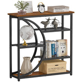 Snughome entryway table in semi-circular design offers compact storage and refined style