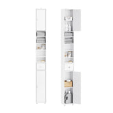 SoBuy bathroom narrow storage cabinet front view highlights space-saving footprint