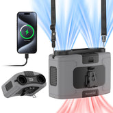 Socool 20000mAh waist clip fan providing all-day cooling while clipped to a belt