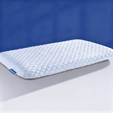 SofGlowly thin flat pillow 1.75-inch height supports stomach sleeping with gentle neck alignment.