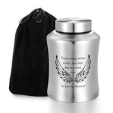 SOITIS urn big stainless-steel engraving for a lasting memorial.