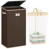 SOLEDI laundry hamper 100L capacity for ample weekly storage