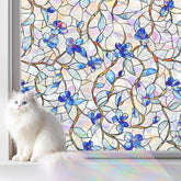 Somwise Rainbow Window Film provides daytime privacy with shimmering rainbow reflections.