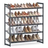 SONGMICS 5-tier shoe rack with flat-angle shelves for easy access