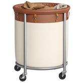 SONGMICS 50.2-Gallon rolling laundry basket with wheels for easy transport between rooms