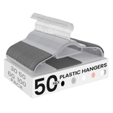 SONGMICS 50-pack coat hangers for compact closet organization.