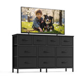 Songmics BELLAH dresser front view showing ample storage for clothes