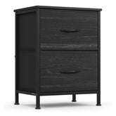 SONGMICS Bellah ebony black nightstand top view, ideal for lamp, clock, and dΓ©cor.