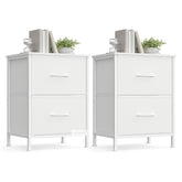 Songmics Bellah nightstand top surface ideal for lamps and essentials.