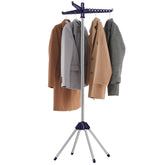 Songmics 59-inch drying rack with foldable arms for compact storage.