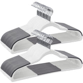 Songmics 50-pack plastic hangers with space-saving design for tidy closets
