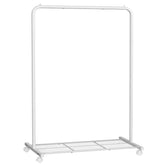 SONGMICS clothes rack with wheels for easy mobility and flexible storage