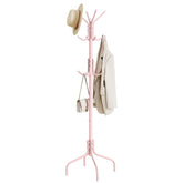 SONGMICS coat rack with 12 hooks, stable freestanding design for entryways.