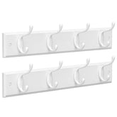 SONGMICS coat rack with eight dual hooks in a detailed view for organized entryways.