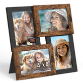 SONGMICS collage frame 4x6 ink black wall display for a stylish family gallery.