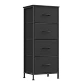 SONGMICS ink black dresser top view shows sturdy steel frame and ample surface.