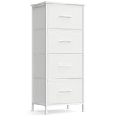 SONGMICS dresser top surface display holds lamp and clock for a tidy bedroom.
