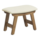 SONGMICS foot stool ottoman with solid wood frame provides sturdy daily support.