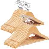 SONGMICS kids wooden hangers full set showcases solid maple construction for daily use