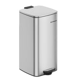 SONGMICS kitchen trash can with rectangular opening saves space and simplifies disposal.