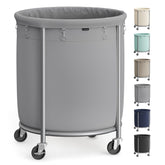 SONGMICS wheeled laundry basket for easy transport and large-capacity loads