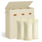 SongMics laundry hamper shows 47point6-gallon capacity for a week of laundry