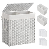 SongMics laundry hamper with lid keeps odors in and dust out