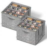 SONGMICS shoe organizer with clear lid keeps shoes visible and dust-free.