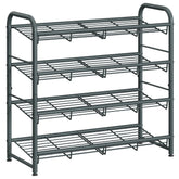 SONGMICS 4-Tier shoe rack front view shows organized entryway storage.