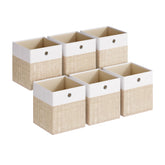 SONGMICS storage cubes on a shelf for tidy clothing and accessories
