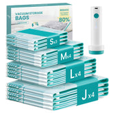 SONGMICS vacuum storage bag with rechargeable pump enables efficient travel packing.